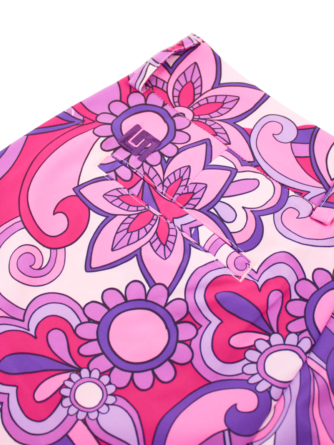 Womens Bermuda Short - Summer of Love Lilac - Image 3