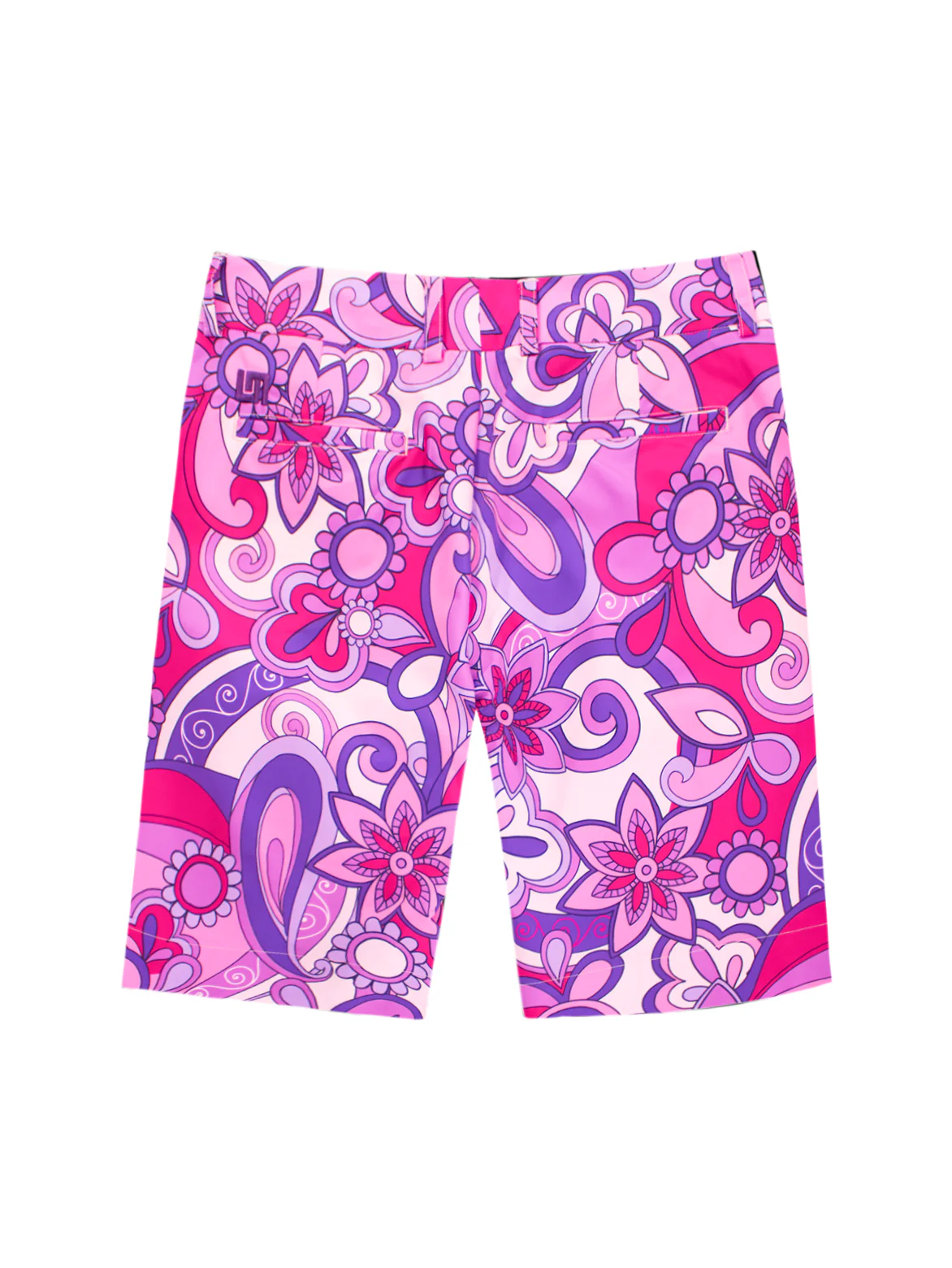 Womens Bermuda Short - Summer of Love Lilac - Image 4