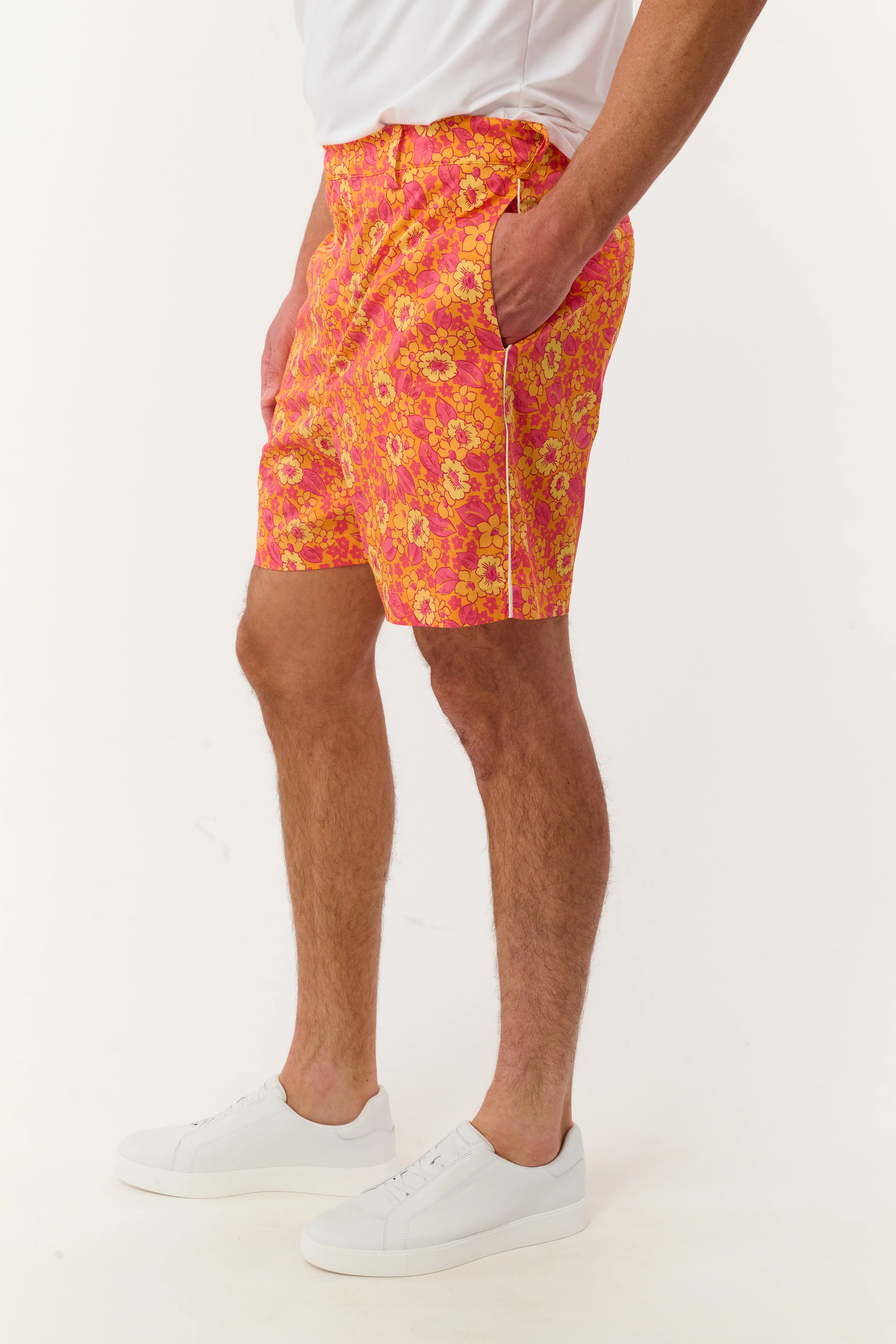 Caddie Short - Flower Hour Orange Crush - Image 4