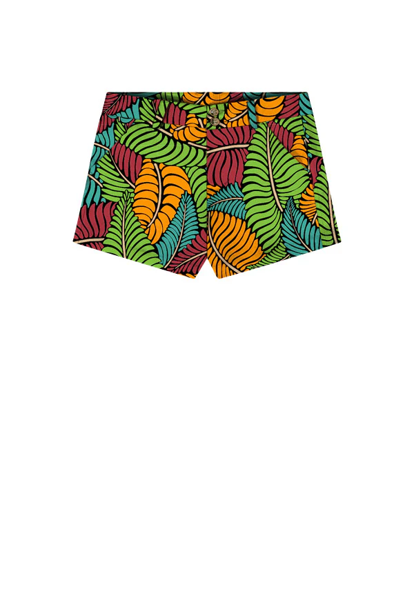 Fairway Fronds Klammer Women's High Waist Short - MTO