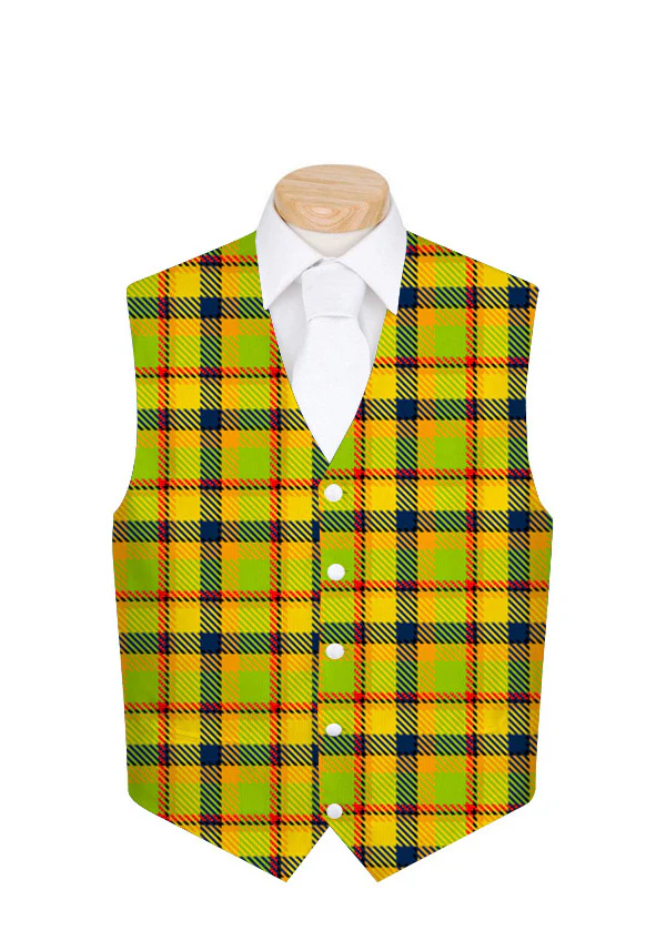 Margarita Plaid Men's Vest - MTO