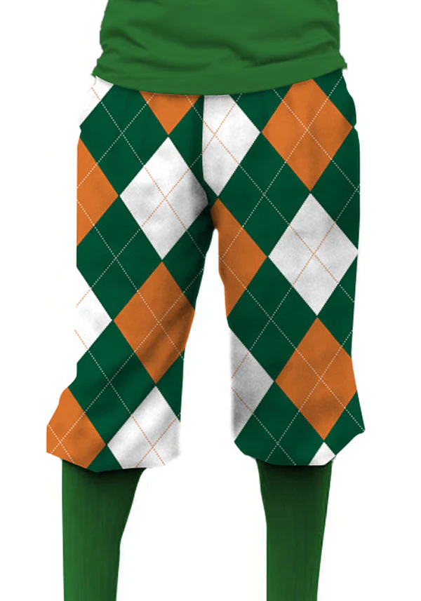 Fairway Orange & Green Men's Knicker - MTO