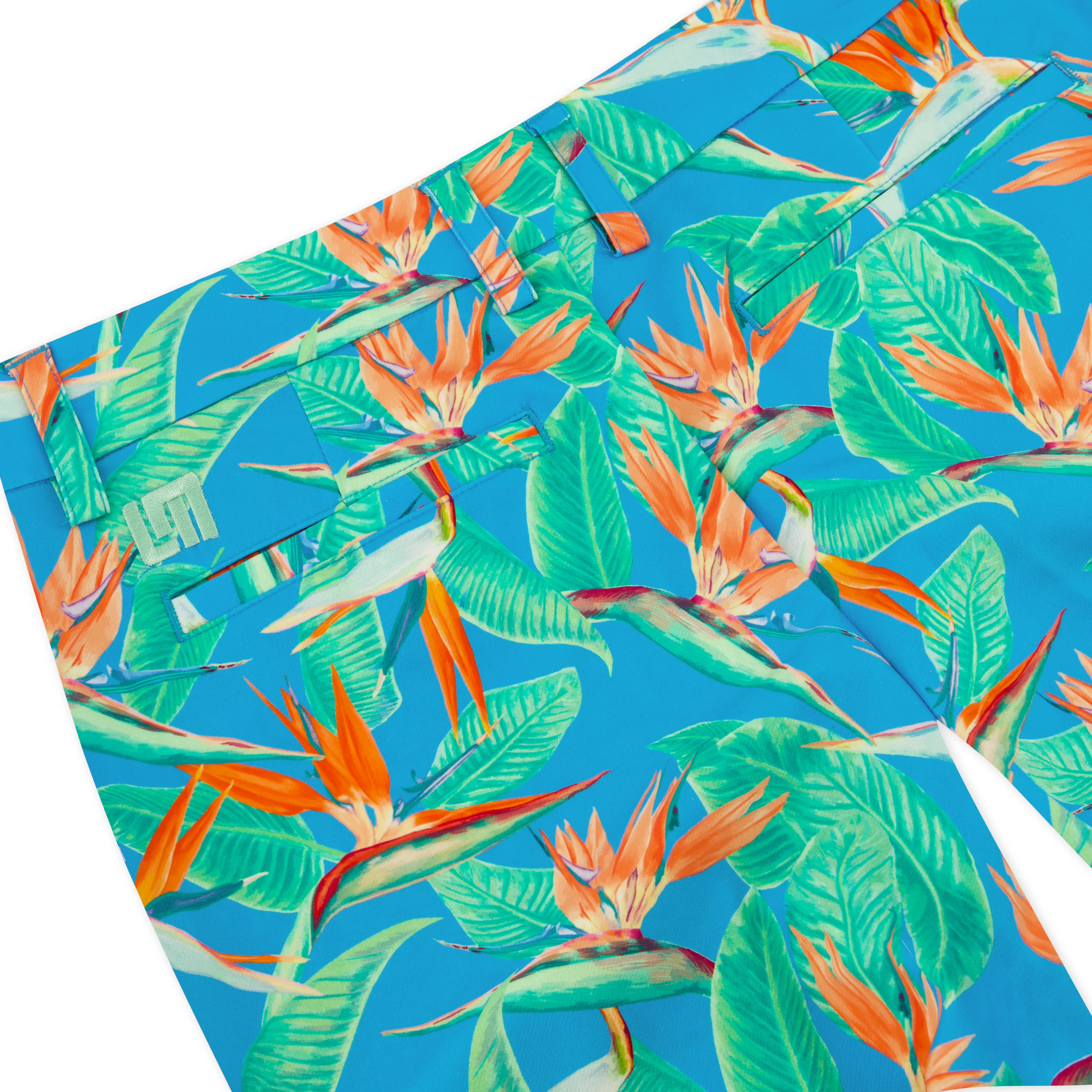 Womens Player Pant - Birds of Paradise Blue - Image 4