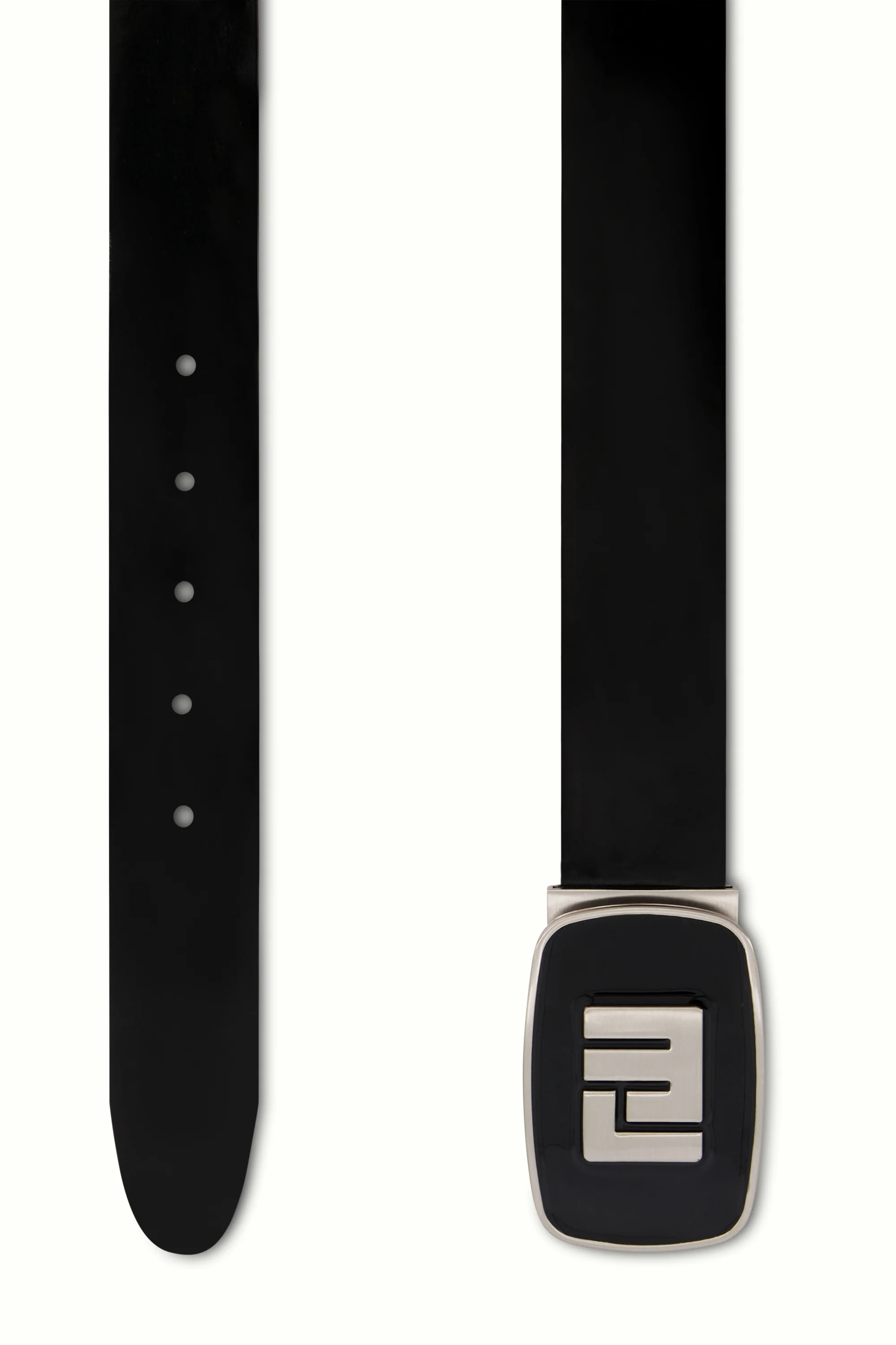 Polished Black Patent Leather Belt - Image 2