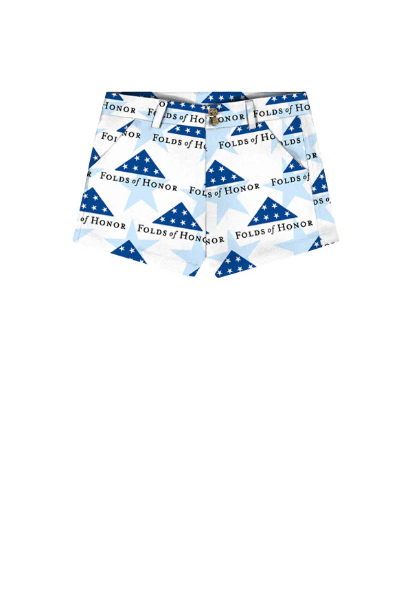 Stars of Honor Women's High Waist Short  - MTO